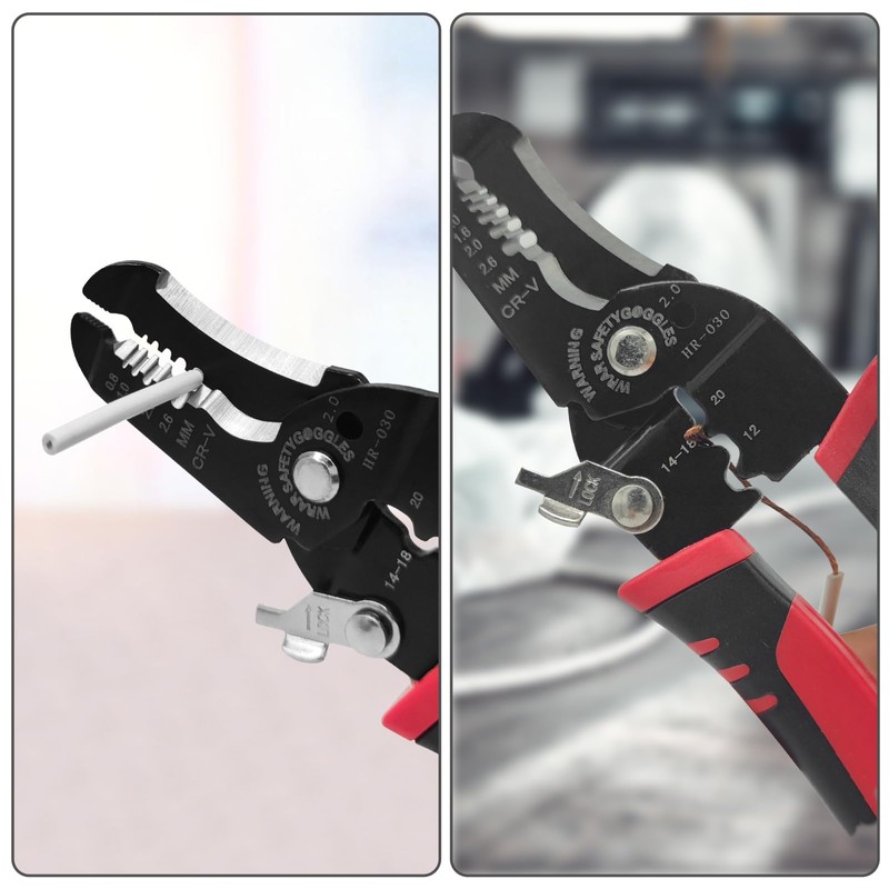 HOUSERAN Wire Stripper, 5-Piece Set, Multi-functional, Cable Stripper, Wire Stripper,