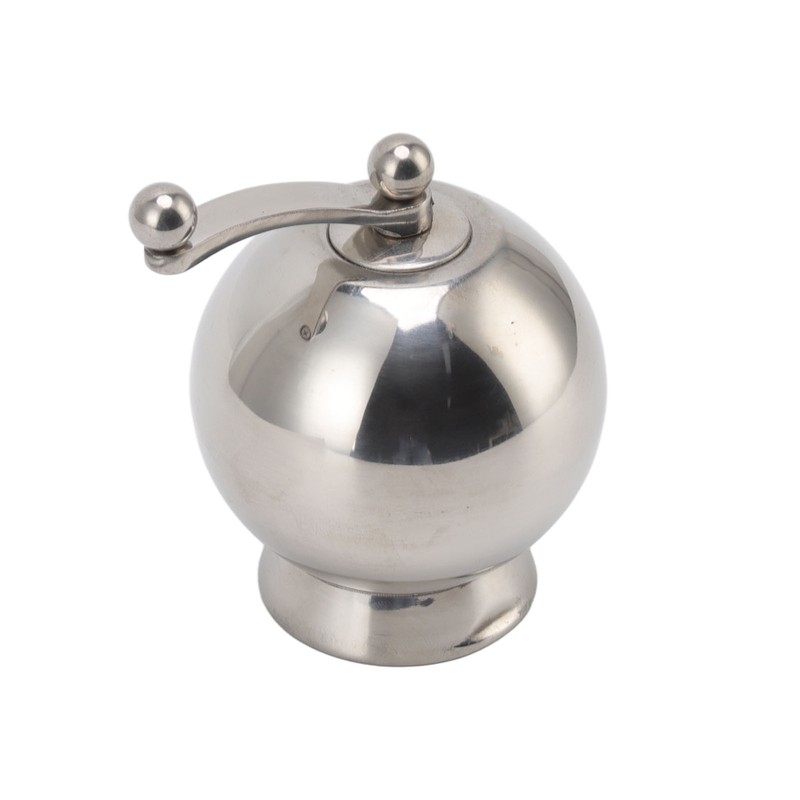 Pepper Grinder with Long Crank 304 Stainless Steel Round Hand