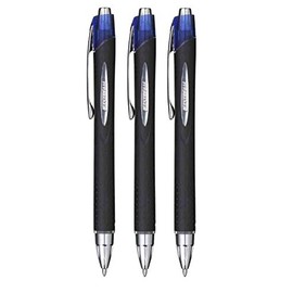Uni-Ball SXN210 Jetstream RT SXN 210 Rollerball Pen Pushing Mechanism in, Pack of 3 Blue