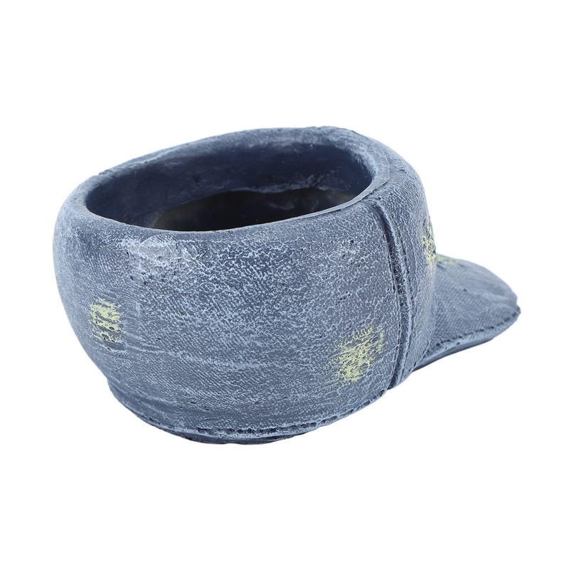Hat Flower Pot Blue Retro Cowboy Hat Clothes Resin Plant