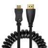 UCEC Atomos 11.81"/30cm Coiled Mini HDMI to Full HDMI Cable