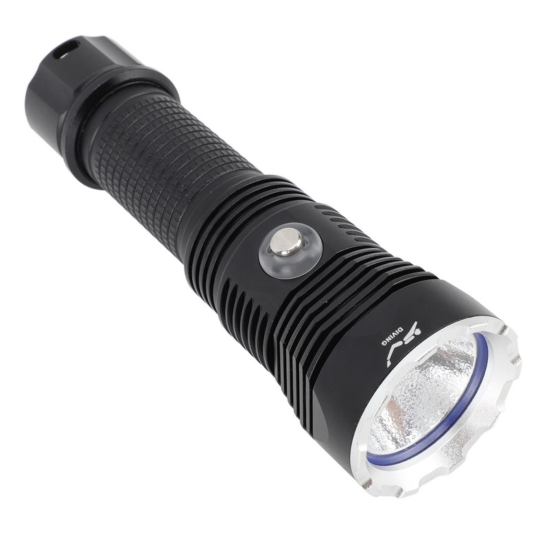 Diving Flashlight LED IPX8 Waterproof Infinitely Dimmable 100M 3000LM White