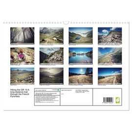 Hiking the GR 10 A long distance trail through the French Pyrenees (Wall Calendar 2026 DIN A3 Landscape), CALVENDO 12 Month Wall Calendar