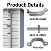 PDETVEO 10PCS 2 Inch PVC Pipe Straps, Plastic Pipe Clamps,