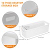 Pack of 10 Storage Boxes, Storage Boxes, Storage Baskets, Plastic,