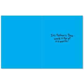 0366Z 'Dad On The Roof' - Funny Father's Day Greeting Card with 5" x 7" Envelope by NobleWorks