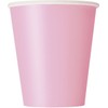 Lovely Pink Solid Paper Cups - 9 oz (Pack of