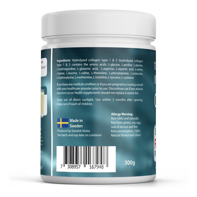 Marine 2.2 Collagen Powder 10000mg Sugar Free Flavourless, Pure Peptide