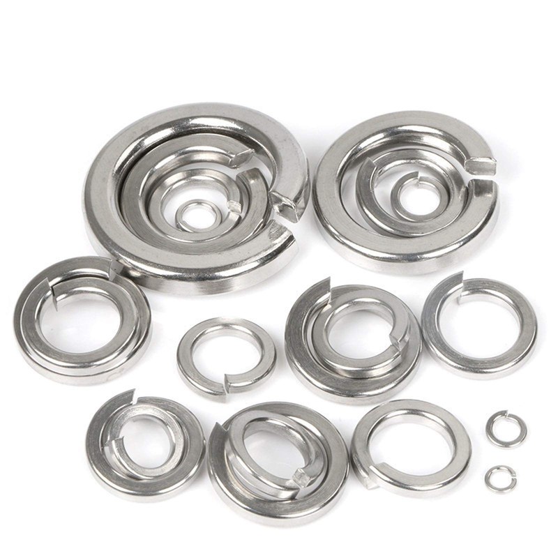 100 Pcs M4 Split Lock Washer Spring Lock Washer, 304