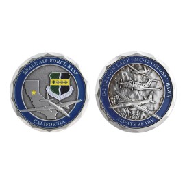 BEALE AIR FORCE BASE U-2 DRAGON LADY MC-12 GLOBAL HAWK 1.75" CHALLENGE COIN
