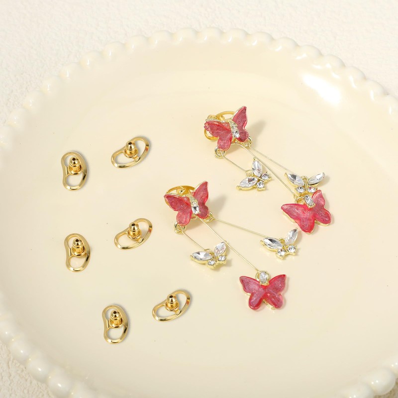 8PCS Earring Backs Lifters – Secure Locking Backings for Heavy
