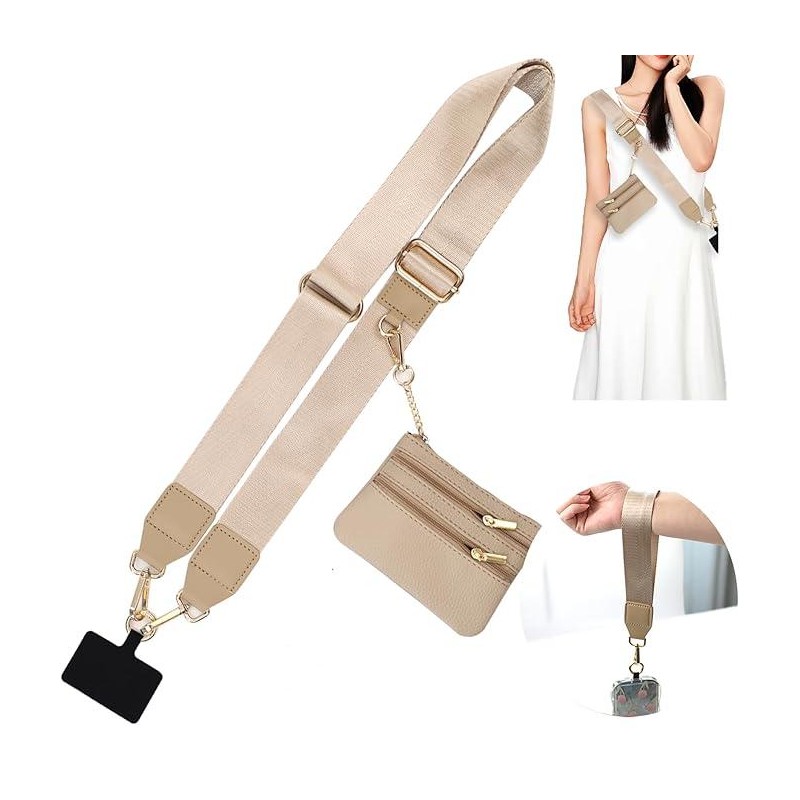 Clip and Go Strap For Phone With Wallet Crossbody, Phone