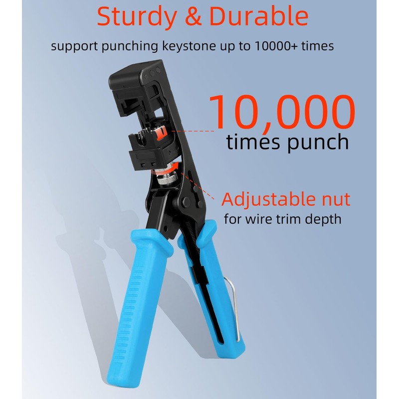 Rapink Speed Keystone Jack Tool for 90 Degree RJ45 Keystone,