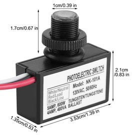 Photoelectric Switch 120VAC 50/60Hz Thermal Type NK-101A LED Automatic Control Switch