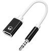 Enyolidimk 3.5mm USB to Aux Adapter 3.5mm Analog Cable Type-C