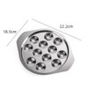 HEMOTON Set of 4 Stainless Steel Snail Plate Mushroom Bowls
