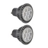 2pcs 7W GU10 LED Light Bulb 6000K White Light LED