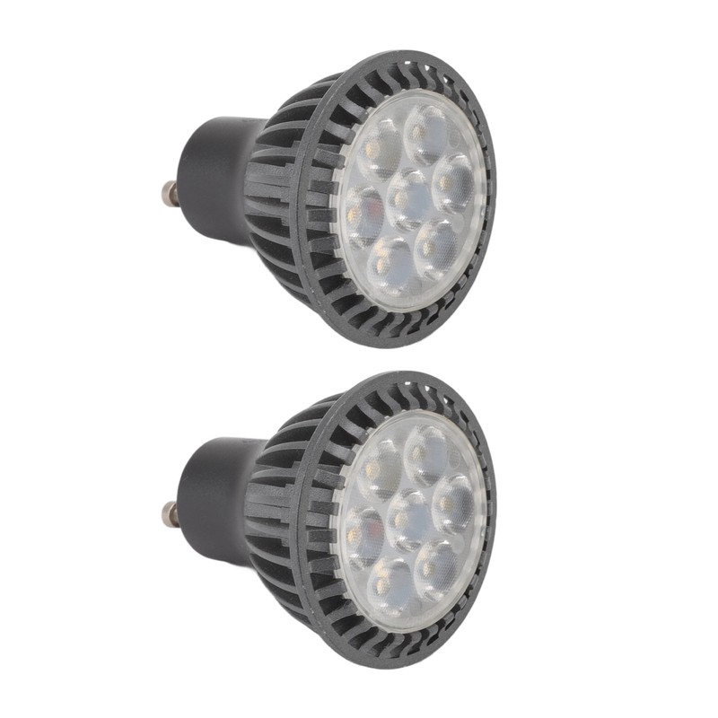 2pcs 7W GU10 LED Light Bulb 6000K White Light LED