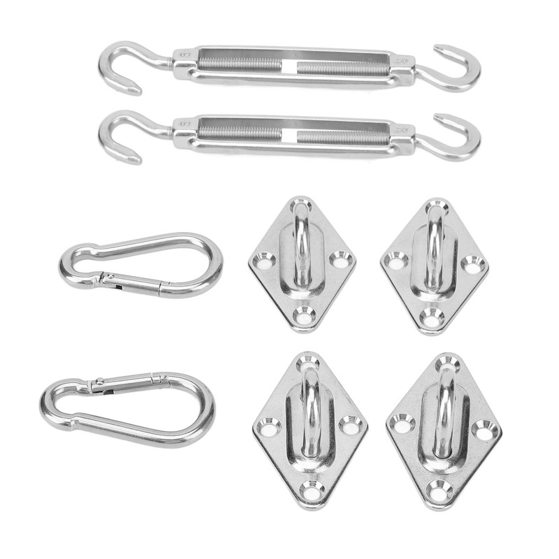 Sun Shade Sail Hardware Kit Sturdy Structure Stainless Steel Sunshades