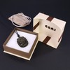 COAI Gift Ideas Lucky Necklace with Pixiu Pendant, Stone, Obsidian