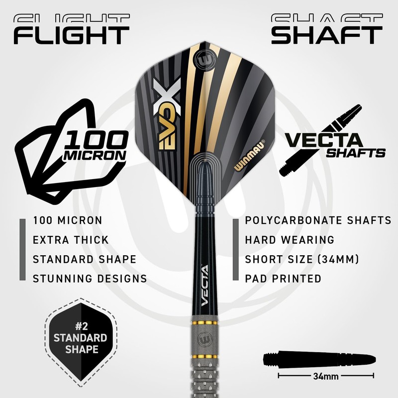 WINMAU – Michael Van Gerwen MvG - EvoX 18g Barrel