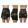 NRTHYE Womens High Waisted Camouflage Shorts Skorts Casual Fatigue Cargo