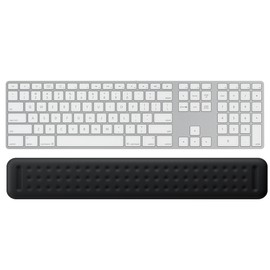 Keyboard Wrist Rest - 17 3/8 in Wrist Rest for Computer Keyboard with Massage Dots, Memory Foam Wrist Pad for Keyboard with Non-Slip PU Base for Ergonomic Wrist Support.
