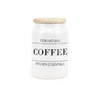 Purely Home Minimalist Ceramic Coffee Canister - Simplistic Black &