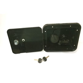 Valterra Black Gravity/City Water Hatch Fill Dish Lock Keys RV Trailer
