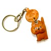 Bankakraft Leather Story Cat Keychain (Made in Japan)