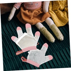 SUPVOX 1Pair Thumb Stop Gloves Comfortable Breathable Finger Guards for Durable Safe Thumb Stop Tool for Reducing Nail Biting Habits Suitable for Ages Months