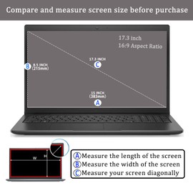 i-Tensodo 2 Pack 17.3" Anti Glare Screen Protector for HP Laptop/HP Envy 17/HP Pavilion 17/HP Omen 17, HP 17t 17z 17-an 17-by 17-ca 17-cb 17-ck 17-cn 17-cp 17t-ch 17t-cr Laptop, Eye Protection Filter