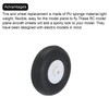 sourcing map RC Airplane Wheels 1.26" OD RC Airplane,Aircraft PU