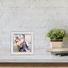 Lawrence Frames Metal Frame, Polished Enamel, White, 4x4
