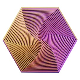 ATESSON Fractal Fidget Hexagon,Infinity Cube Fidget Toys Adults Anxiety, 3D Printed Toys Executive Desk Fidgets for Adults,Hexagon Spiral Visual Fingertip Toys for Stress Anxiety (4.72in)