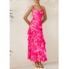 PRETTYGARDEN Maxi Dresses for Women 2025 Summer Tiered Floral Beach