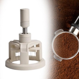 ＫＬＫＣＭＳ Espresso Distribution Pin Tool Espresso Stirrer Adjustable Height Rotatable Coffee Ground Stirring Tool for Coffee Shop Bar, 53mm