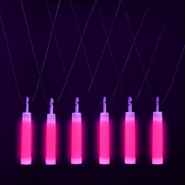 24 6" Pink Glow Sticks
