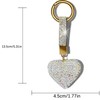 VNEIRSHAH Heart glitter keychain glitter key chains women Key Chain