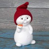 TEMPELWELT 2 x Decorative Figurine Snowman Nose Off in a