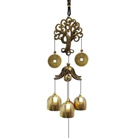 Wind Chimes Outdoor Fortune Tree WindChimes Metal Bells Wind Chime Christmas Decor Home Garden Hanging Decoration Gift One Size