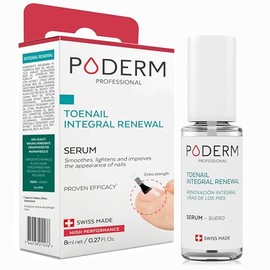 PODERM – 2 in 1 TOENAIL INTEGRAL RENEWAL – Restores Appearance of Discolored/Damaged Nails – Toe and Fingernail Repair – 100% Natural Ingredients and Vegan – Quick & Easy – Swiss Made