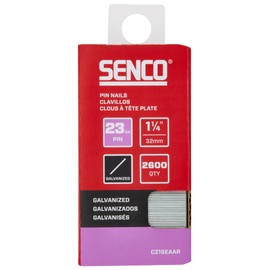 SENCO CZ15EAAR 1-1/4" 23 Gauge Pin Nails, Galvanized Finish 2,600 Count Pack