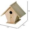 Artemio Birdhouse, Beige, 22 x 17 x 22 cm