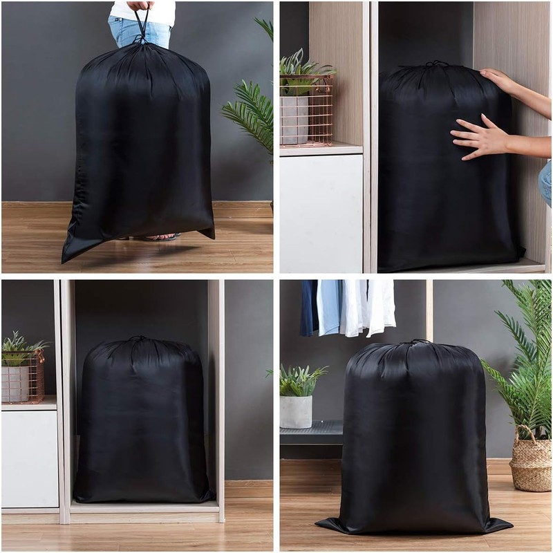 Extra Large Laundry Bag, 37 x 47 inches，Heavy Duty Black