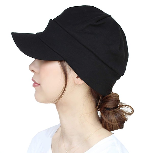 hanahana15 Newsboy Cap, Deep, S, M, L, 100% Cotton, UV