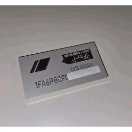 Custom Mustang / Truck Roush Interior Engine Engraved Badge Dash Plaque