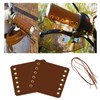20 Pcs Leather Walking Stick Grip Kit, Leather Handlebar Grips