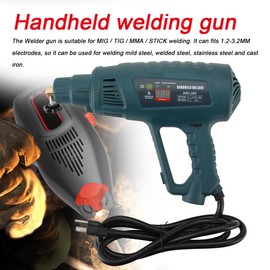 EODSAD Handheld Welder Welding Machine, Portable Welder Machine 110V 120A Portable Welding Machine Inverter Electric Welding Gun Machine ARC Handheld Welder IGBT STICK