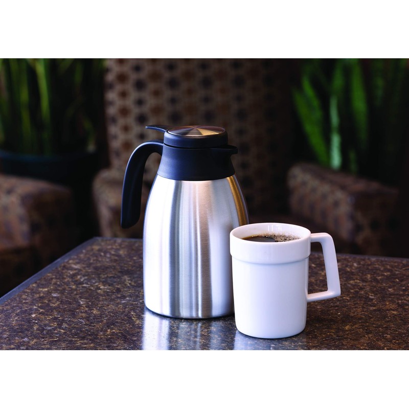 Service Ideas FCC06SS Flow Control Server, Vacuum Insulated, 0.6 Liter